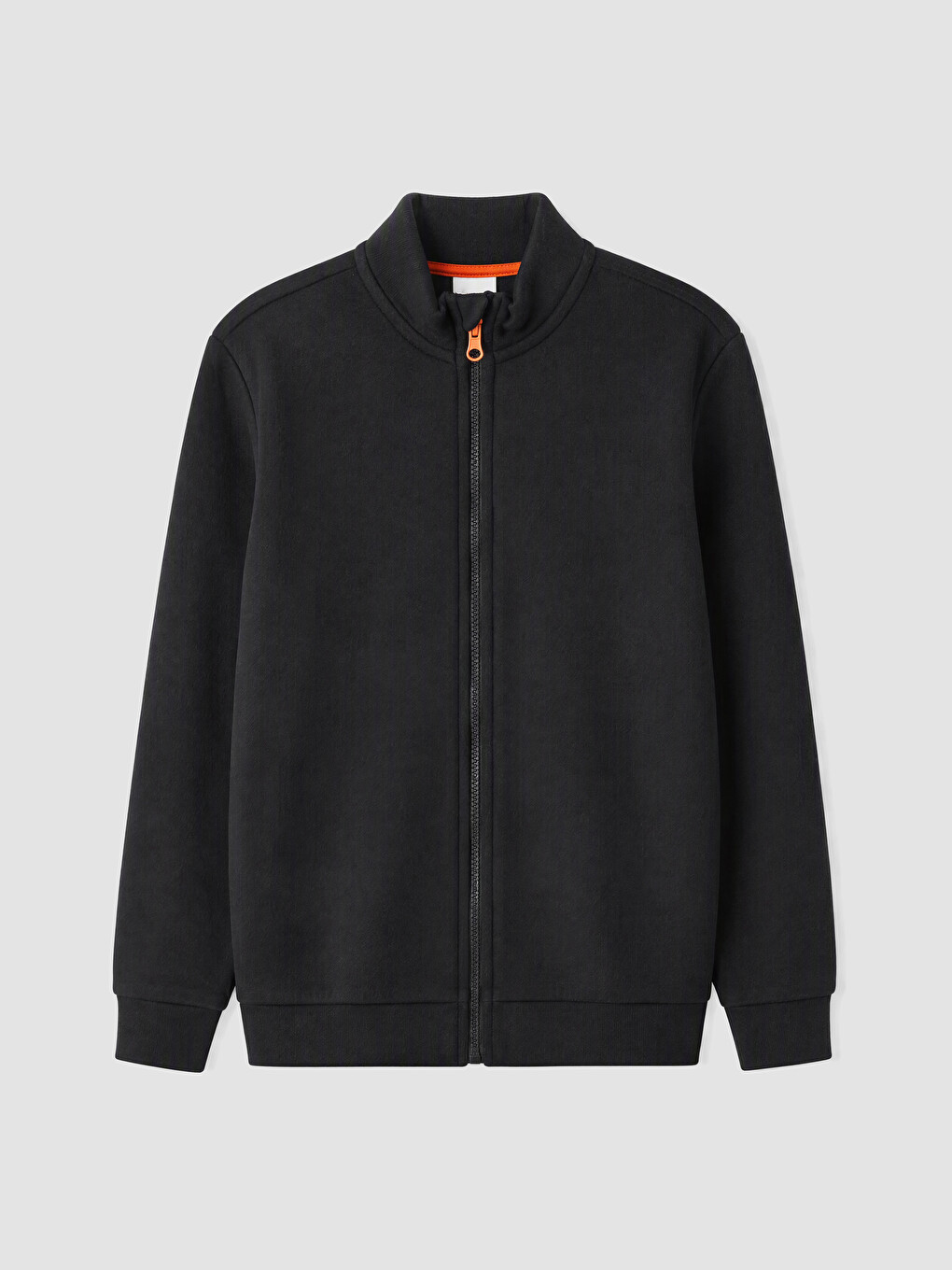 Boy Black Zip-up Sweatshirt