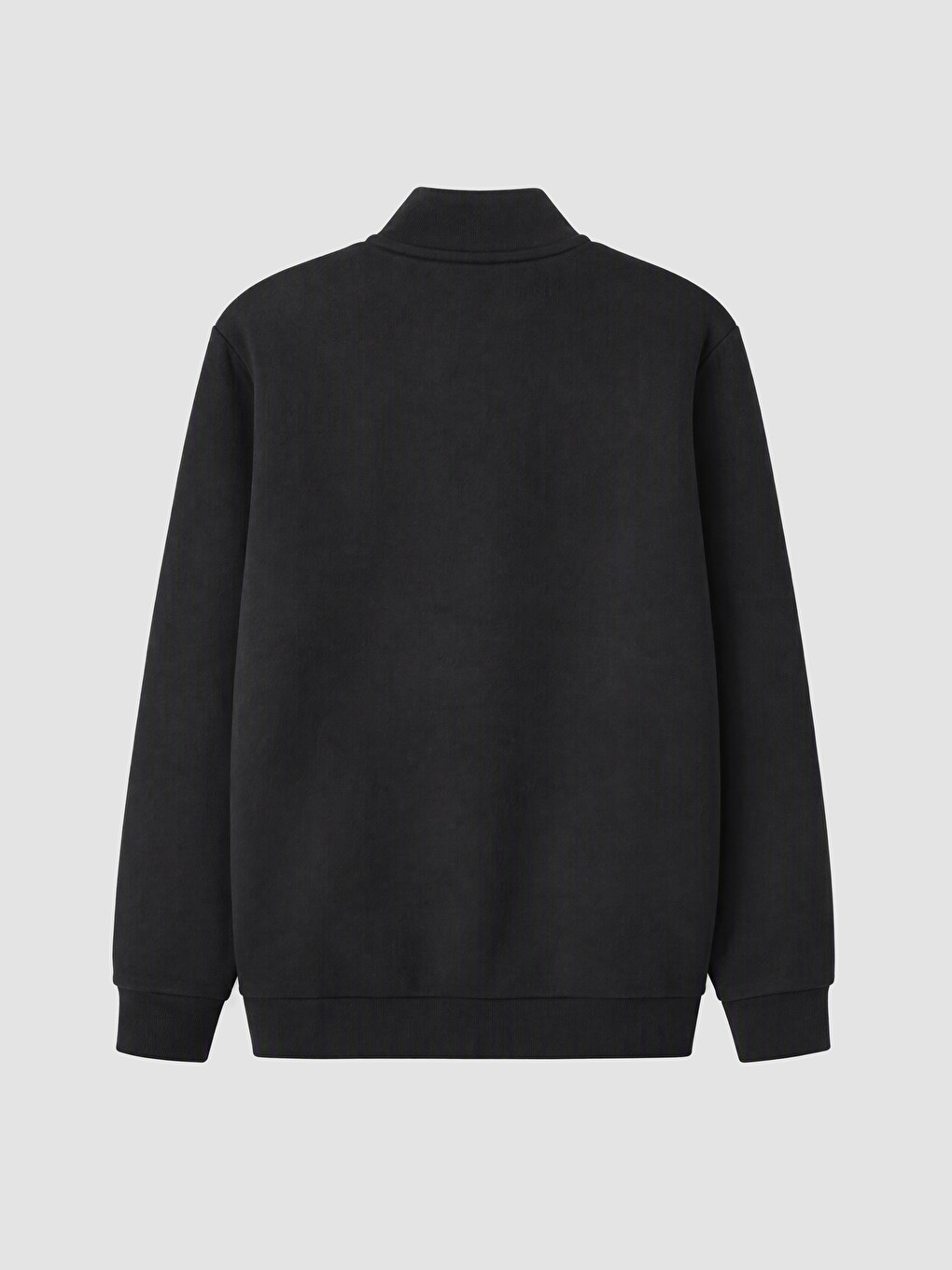 Boy Black Zip-up Sweatshirt-2