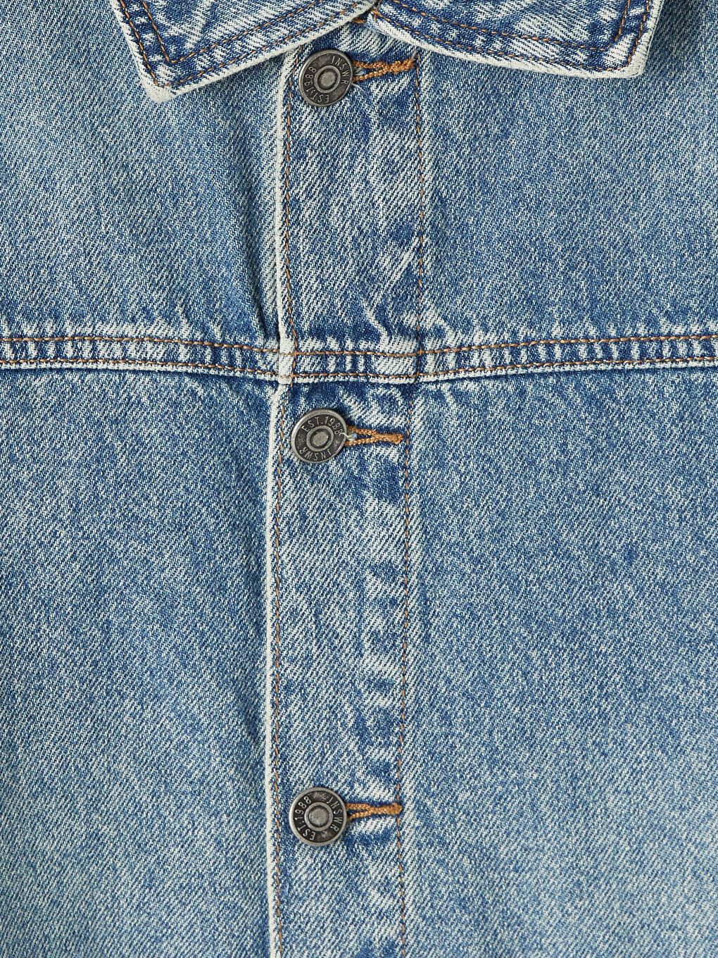 İndigo Loose Fit Erkek Jean Ceket-4