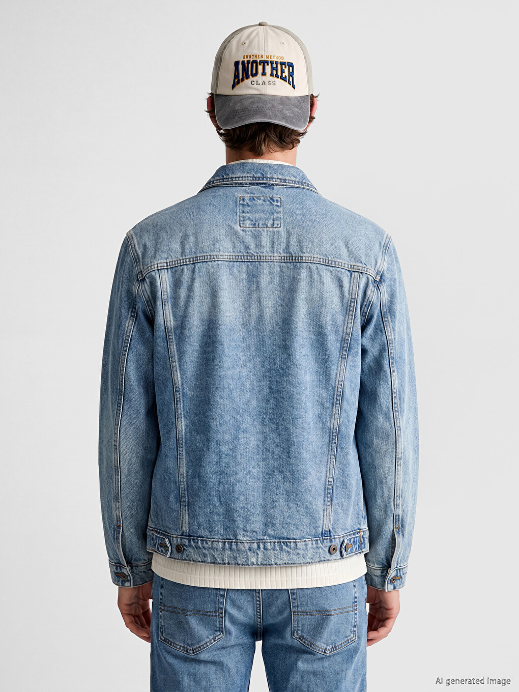 İndigo Loose Fit Erkek Jean Ceket-2
