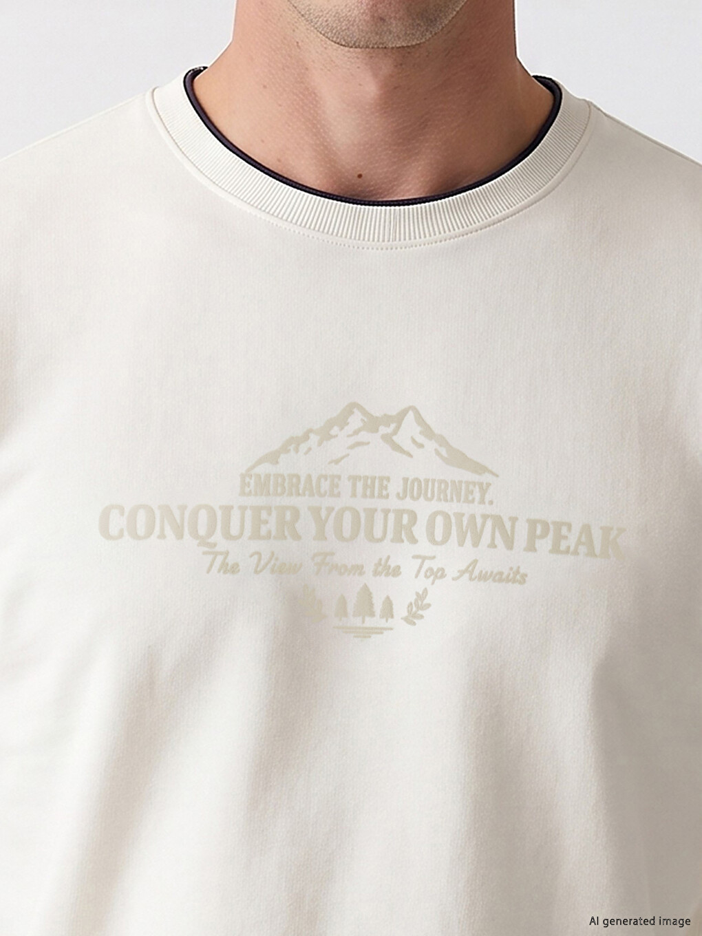 Man White Sweatshirt-2
