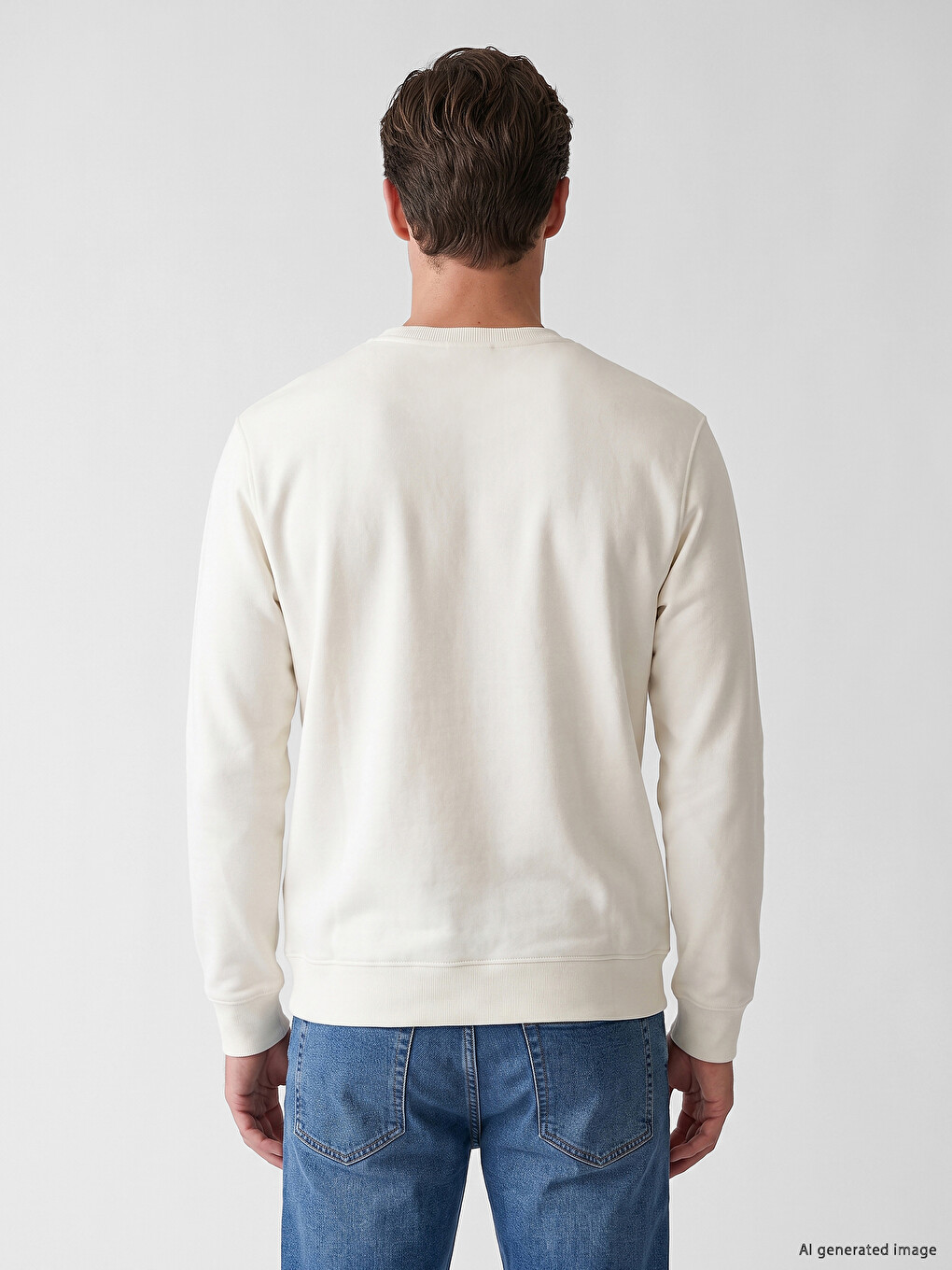 Man White Sweatshirt-3
