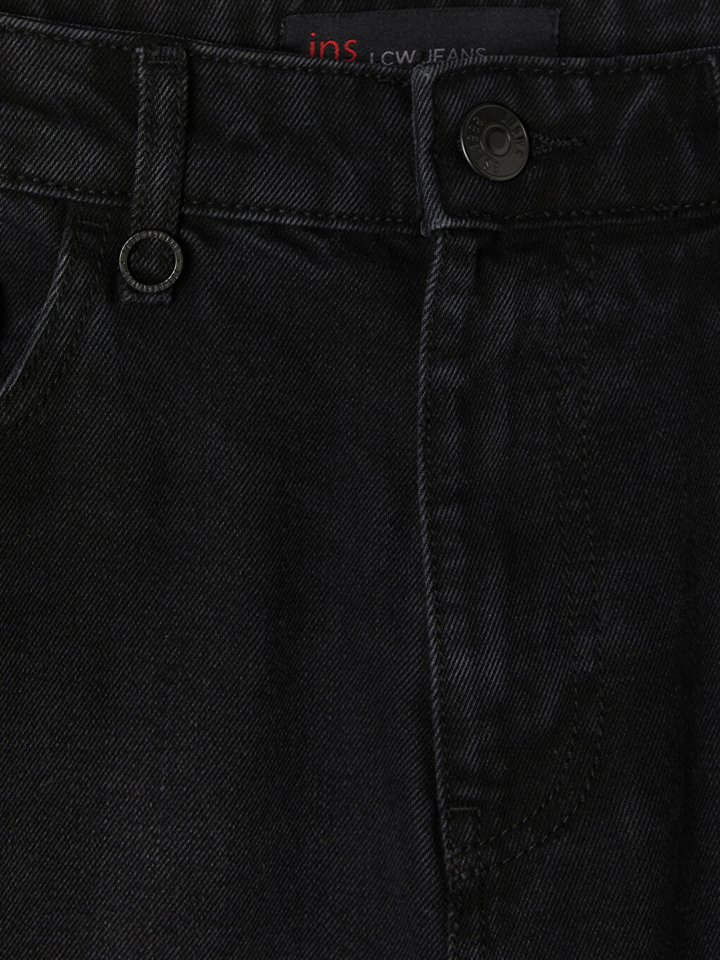 Siyah Baggy Fit Erkek Jean Pantolon-4