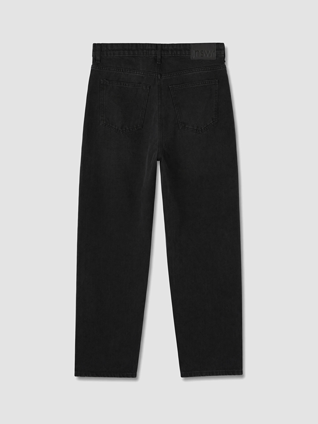 Siyah Baggy Fit Erkek Jean Pantolon-6