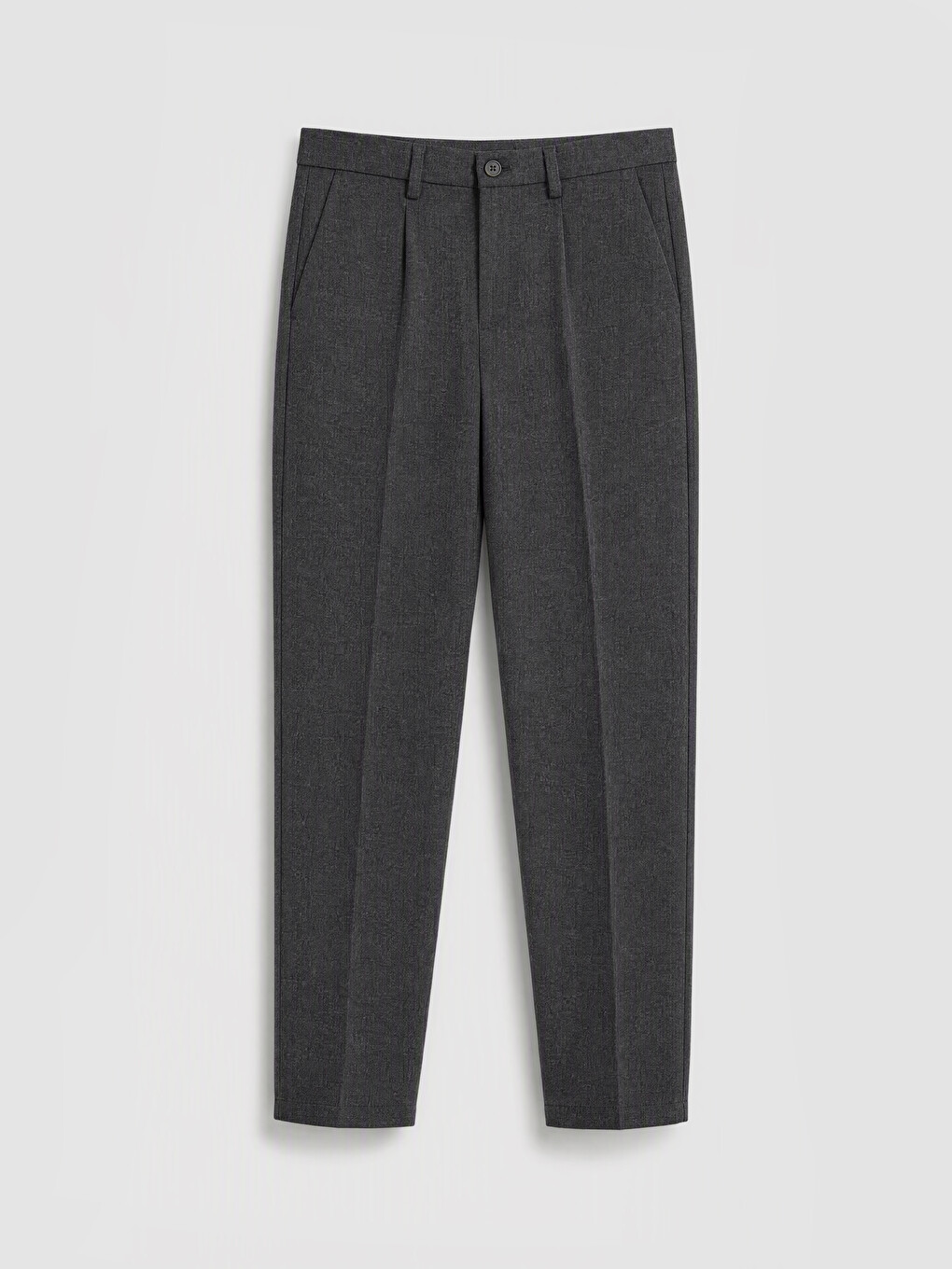 Gabardine Men's Pleated Trousers-4