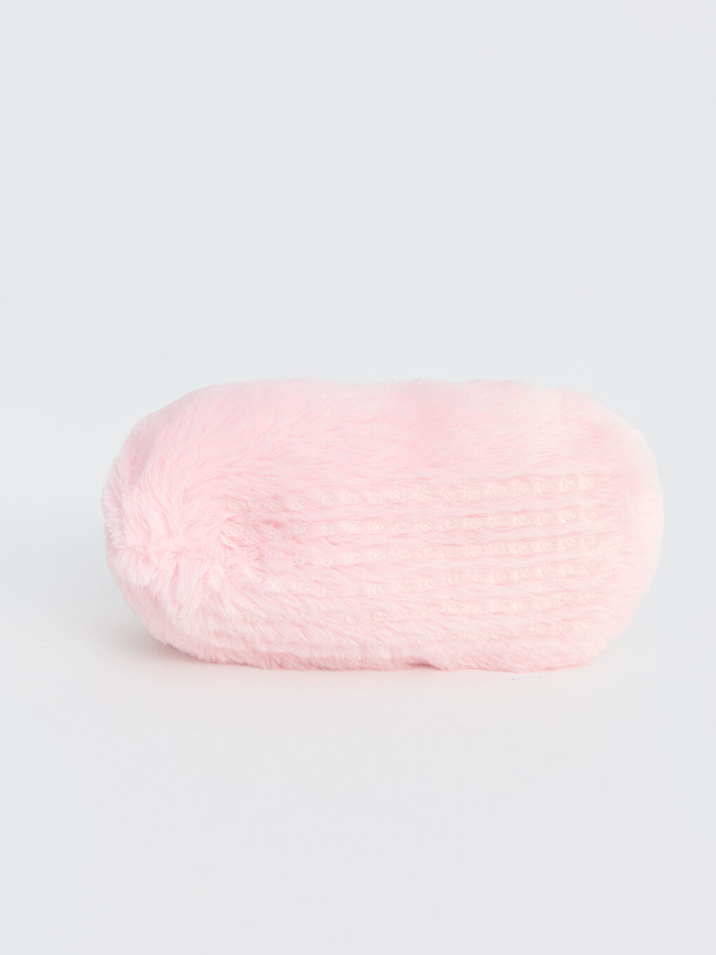 Pembe Barbie Nakışlı Pelüş Kız Çocuk Panduf-3