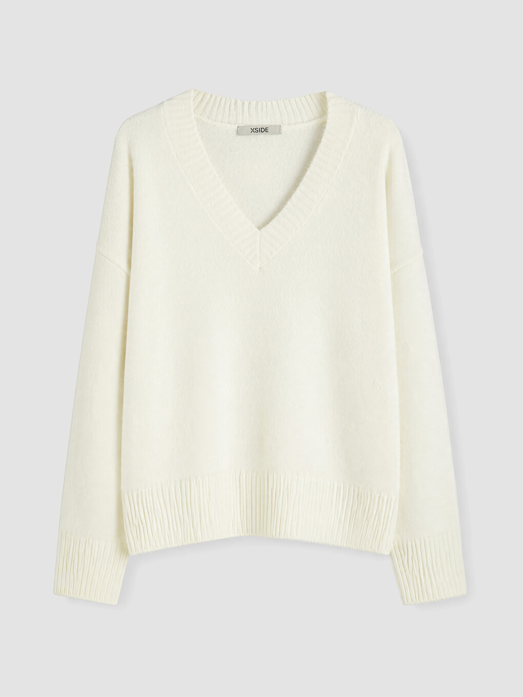 Woman White Sweater-4