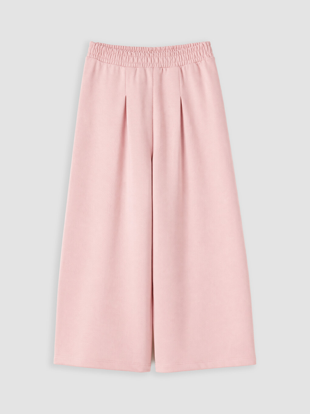 Pembe Beli Lastikli Kız Çocuk Pantolon