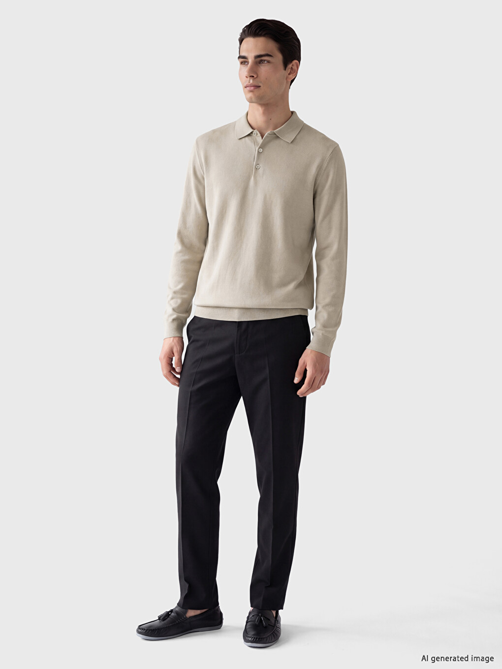 Polo Collar Men's Knitwear Sweater-1
