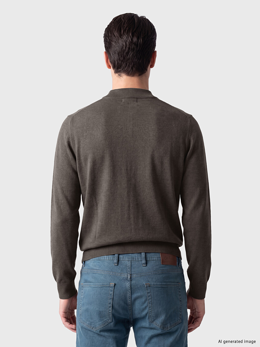 Polo Collar Men's Knitwear Sweater-2