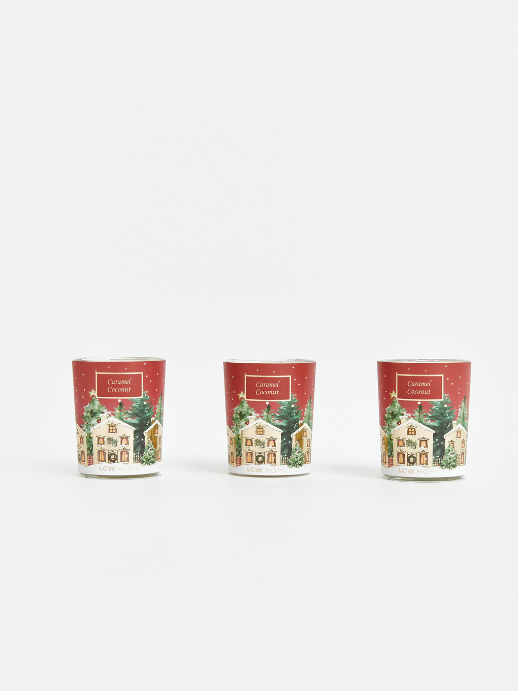 New Year Themed House Shaped 3-pack Candle Set-2