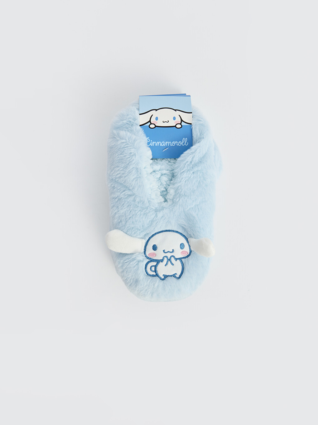 Mavi Cinnamaroll Baskılı Pelüş Kız Çocuk Ev Çorabı