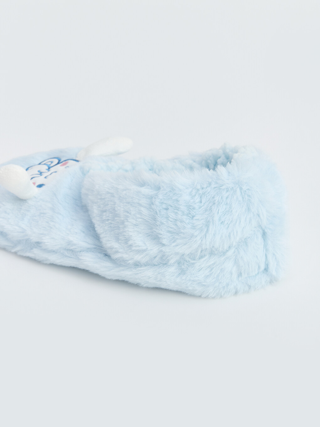 Mavi Cinnamaroll Baskılı Pelüş Kız Çocuk Ev Çorabı-2