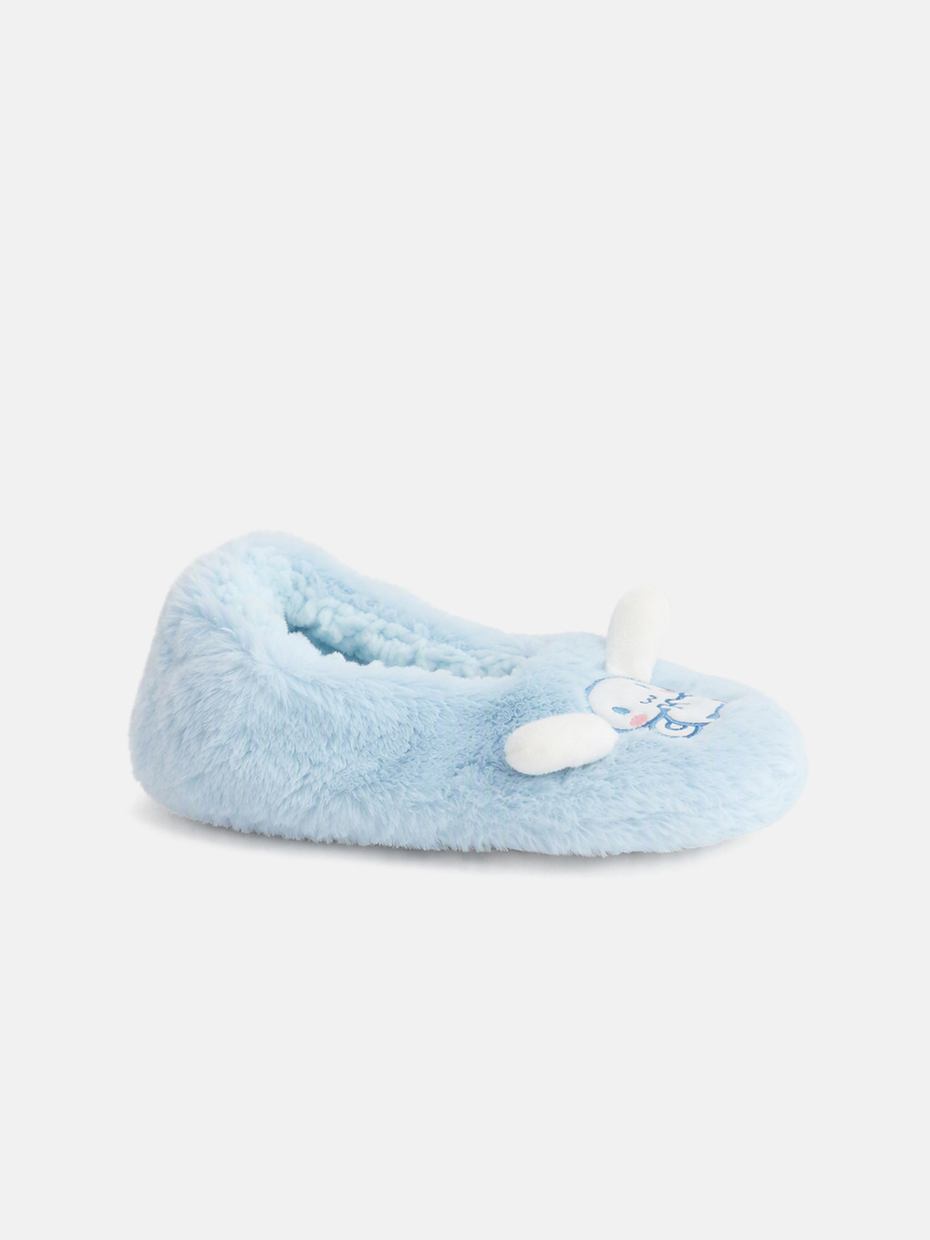 Mavi Cinnamaroll Baskılı Pelüş Kız Çocuk Panduf-1