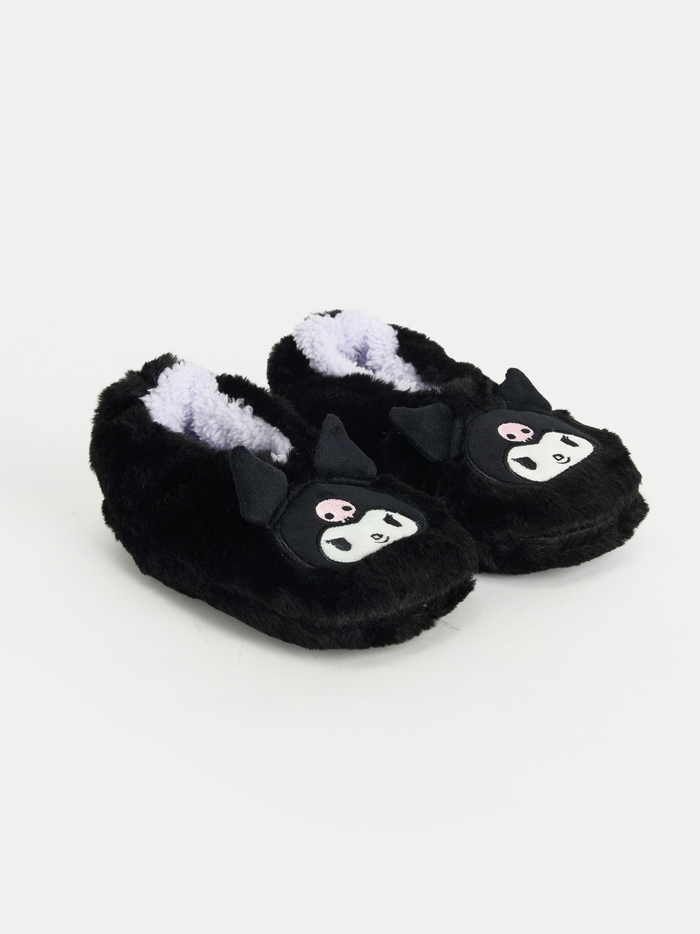 Girl Black Slipper Boots-1