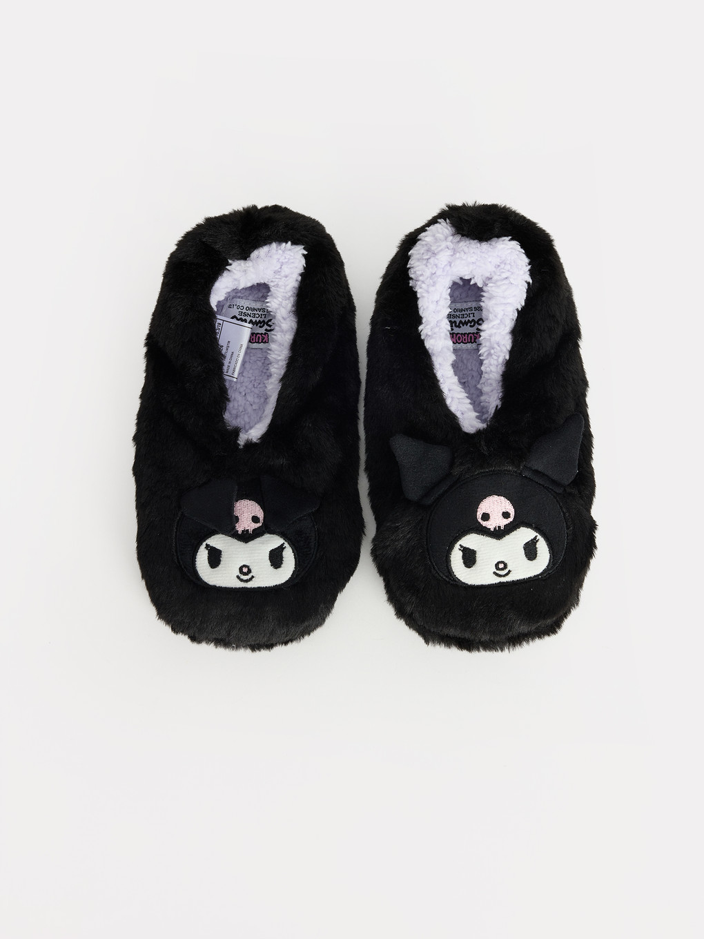 Girl Black Slipper Boots-2