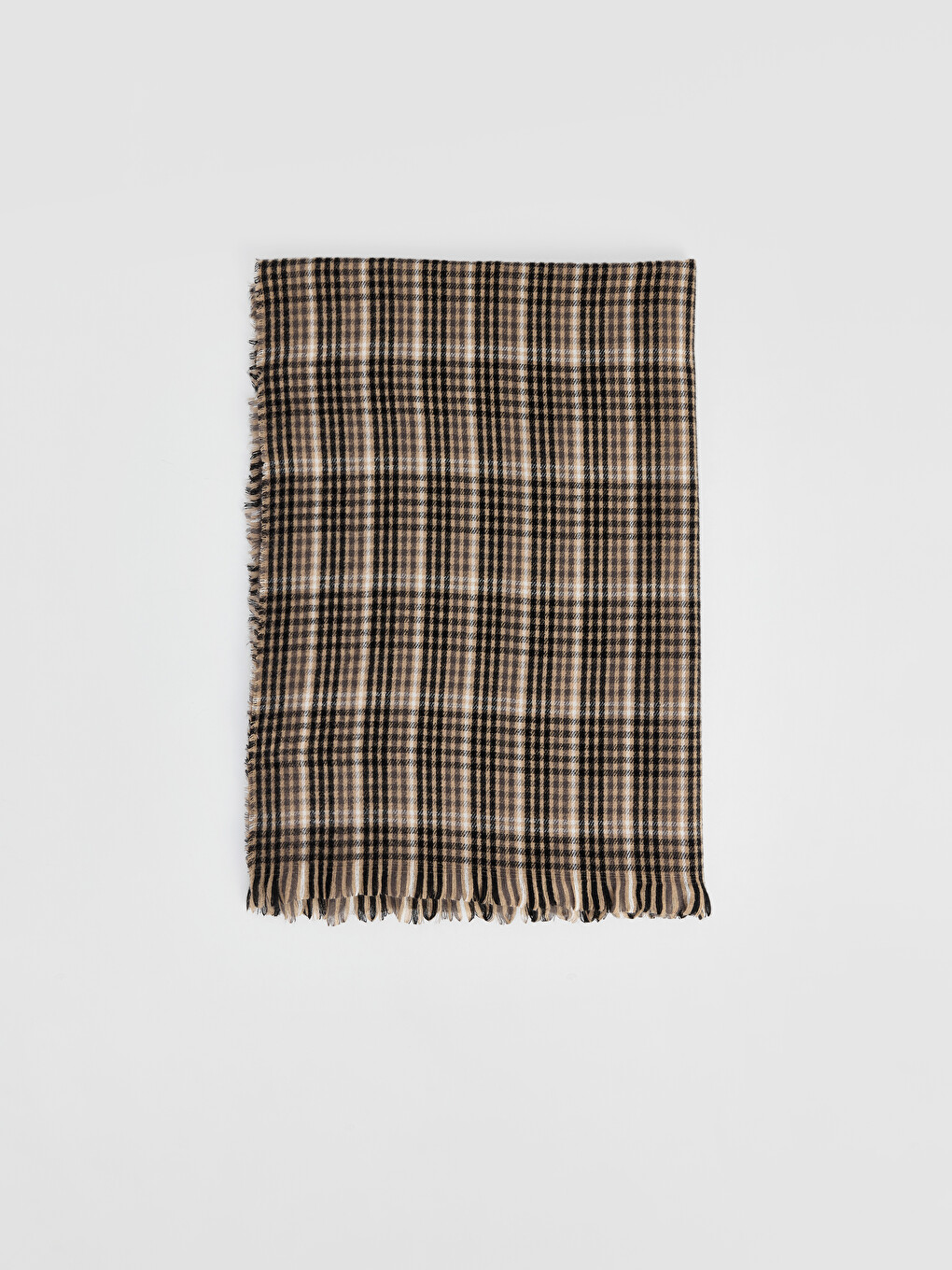 Écharpe À Motif Écossais Pour Femme-1
