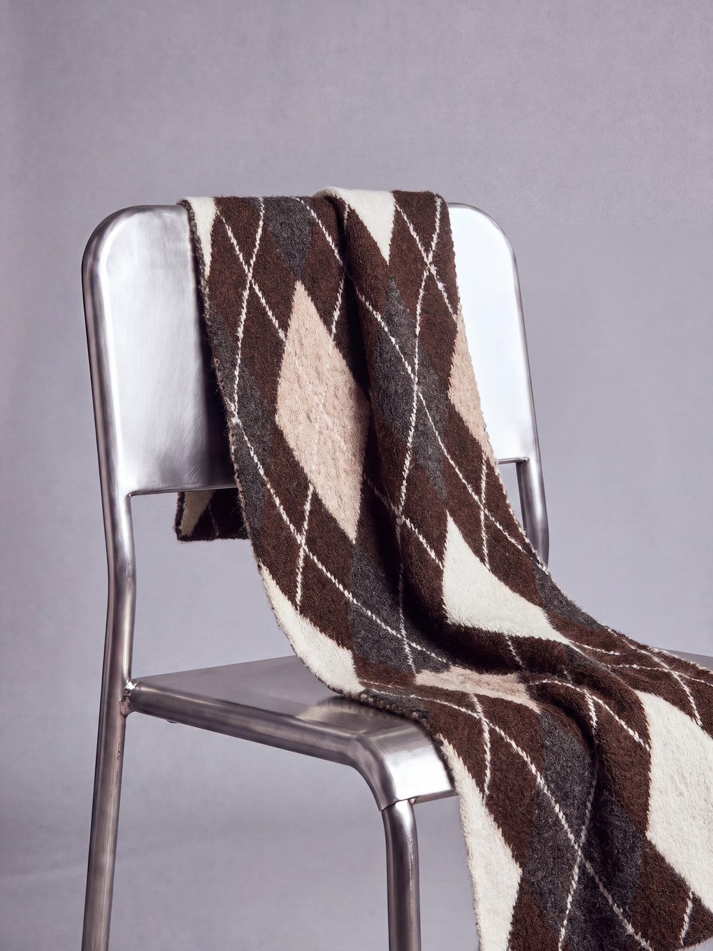  Argyle Patterned Women's Knitwear Scarf
