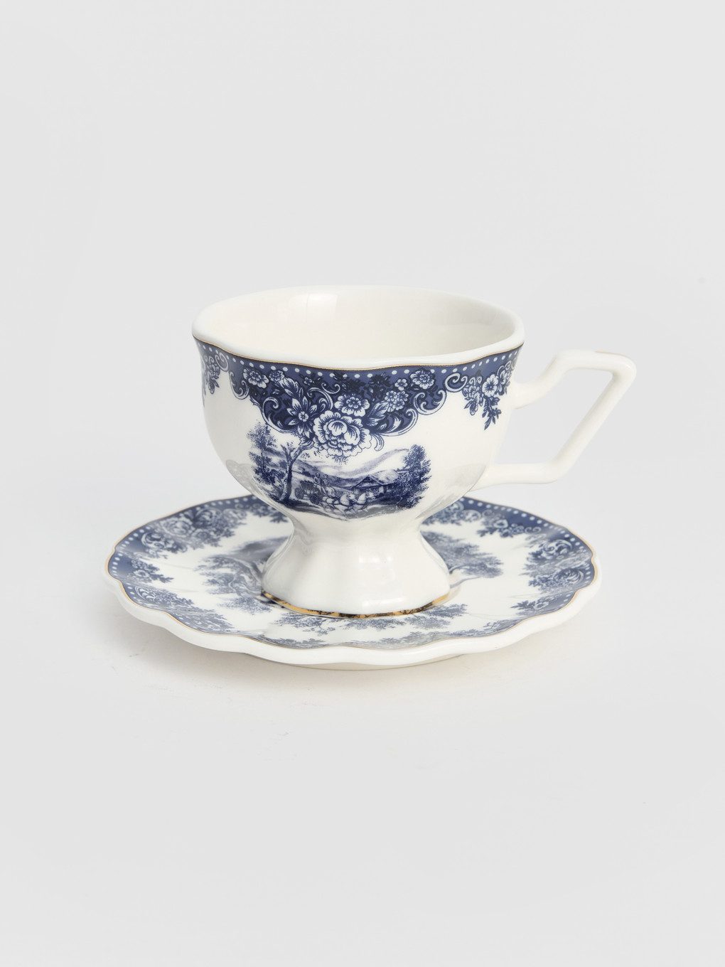2 People Patterned Coffee Cup Set-1
