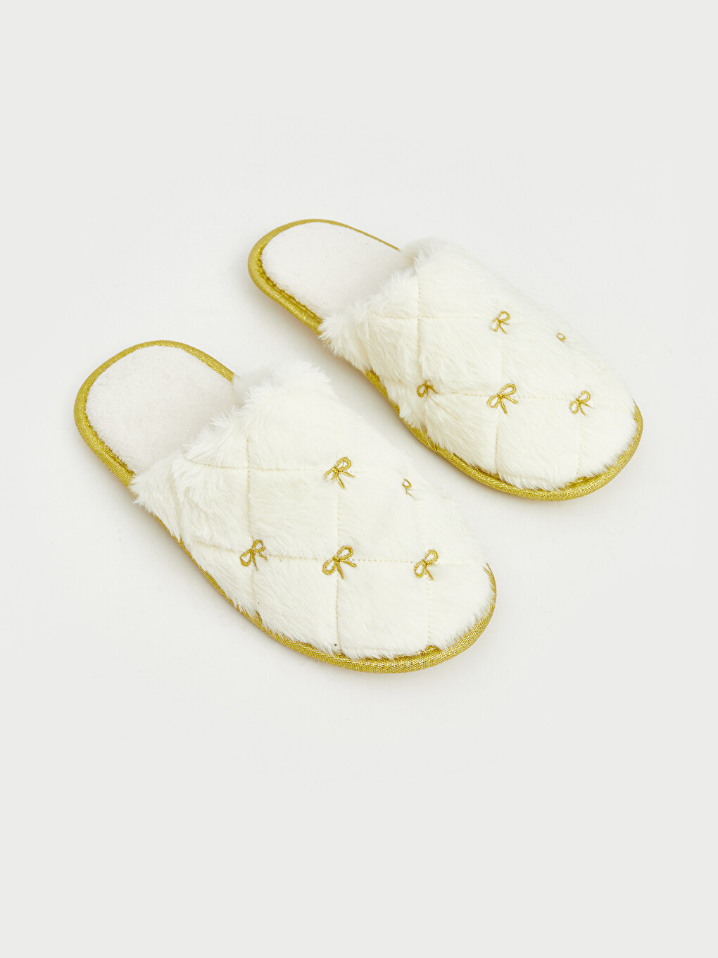 Bow Embroidered Women's Home Slipper-2