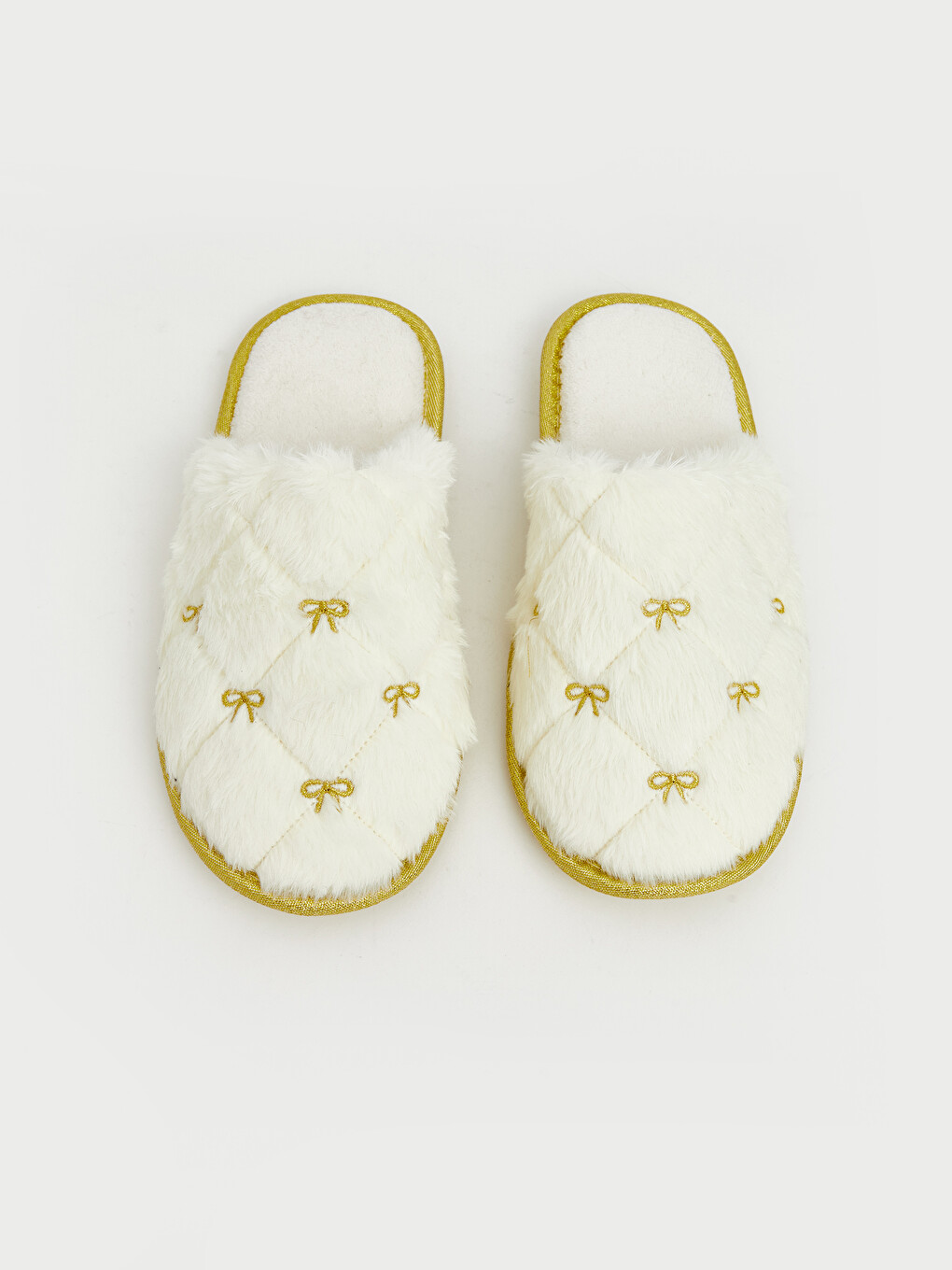 Bow Embroidered Women's Home Slipper-3