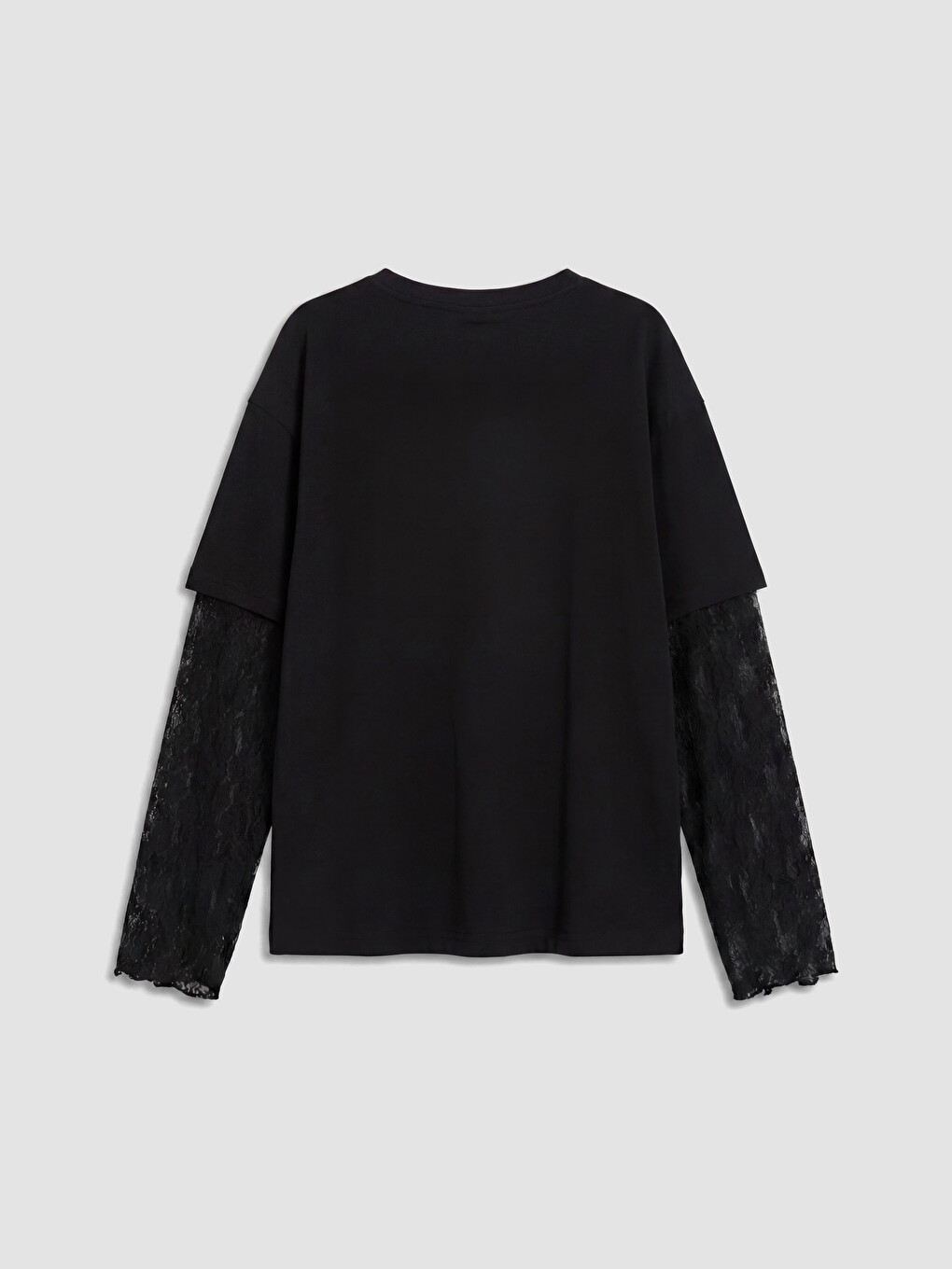 Crew Neck Bow Printed Girls' T-shirt-3