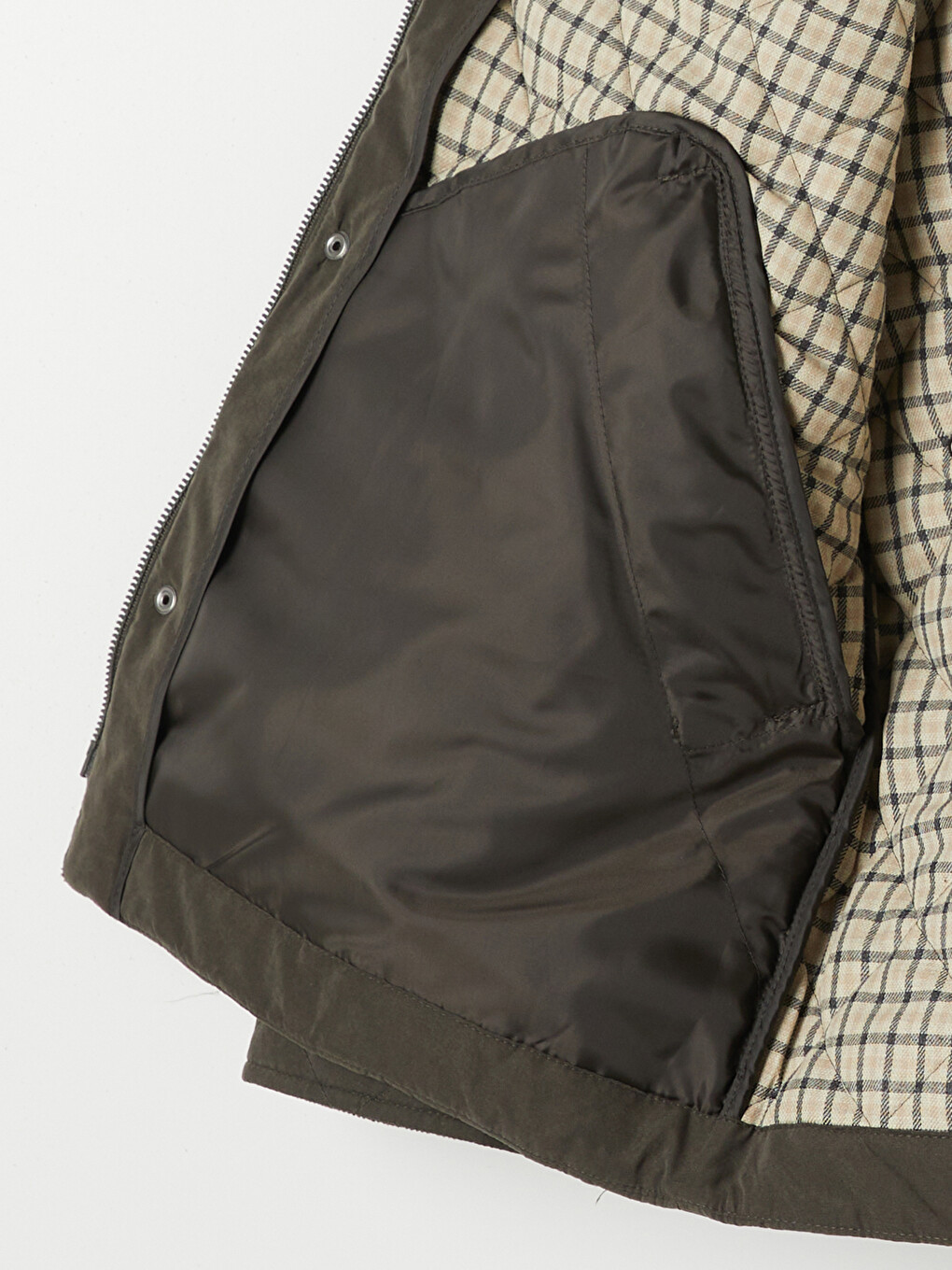 Regular Fit Quilted Men's Coat-6
