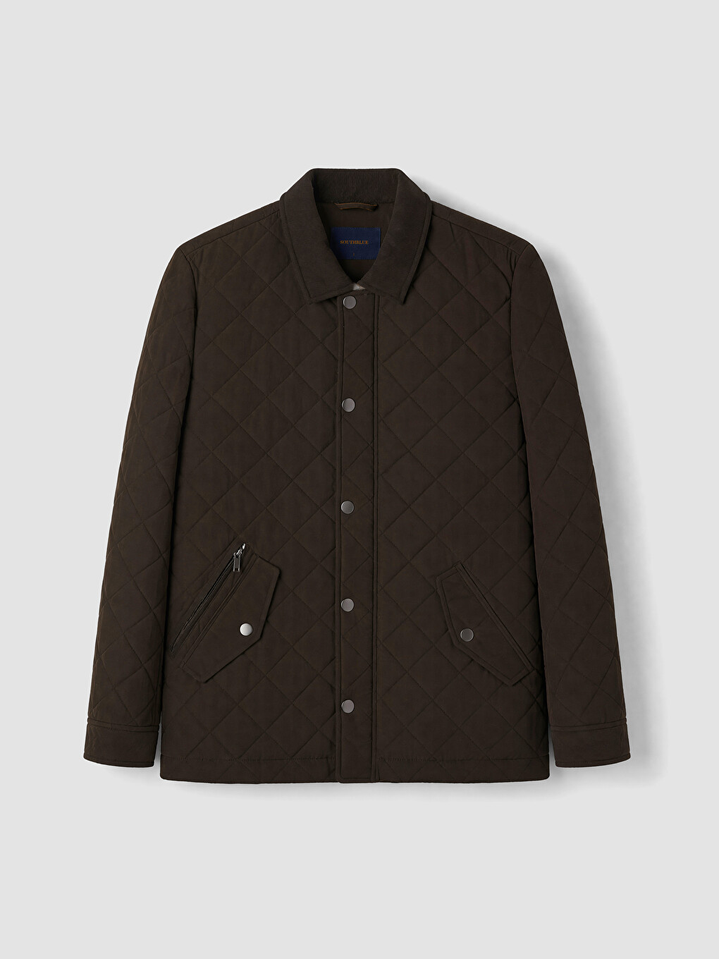 Regular Fit Quilted Men's Coat-4