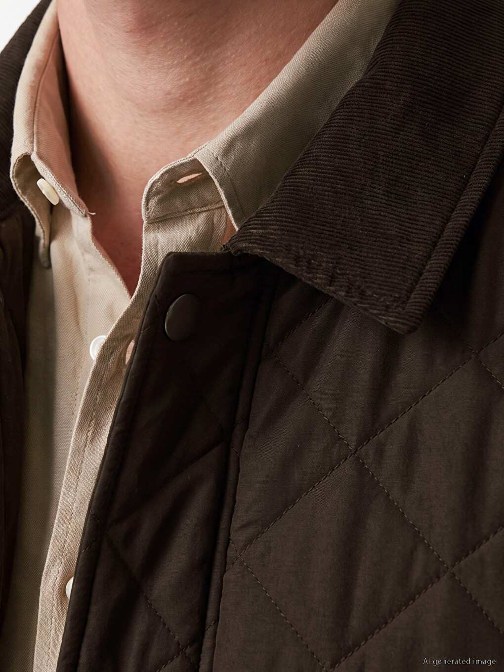 Regular Fit Quilted Men's Coat-2