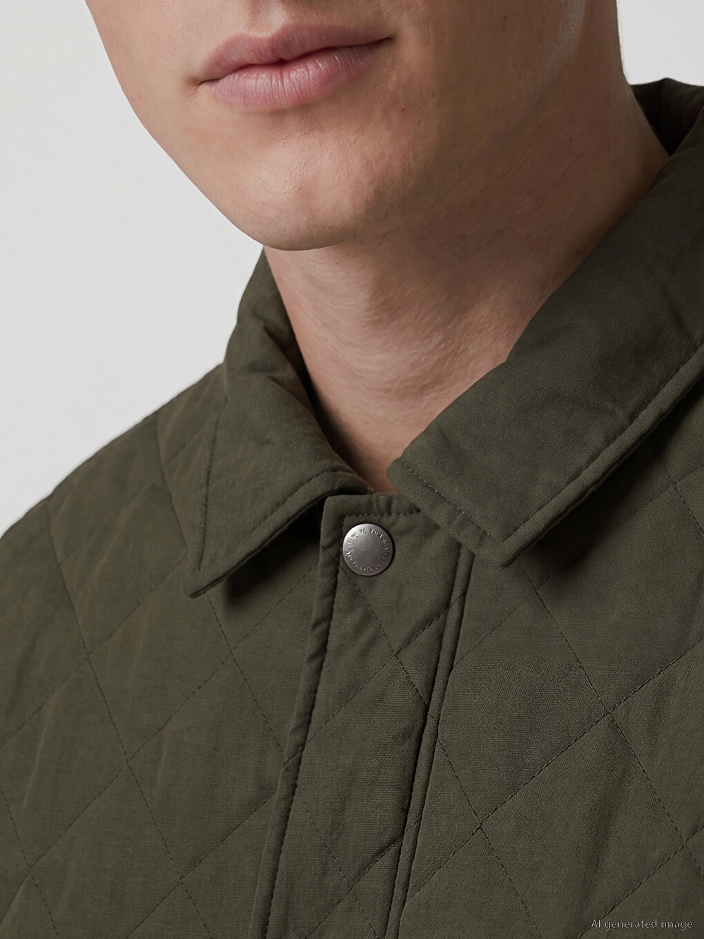 Regular Fit Quilted Men's Coat-2
