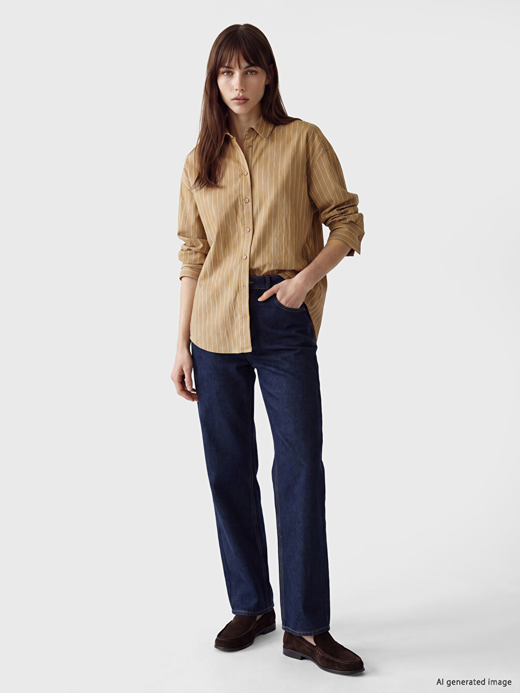Chemise Beige Femme-1