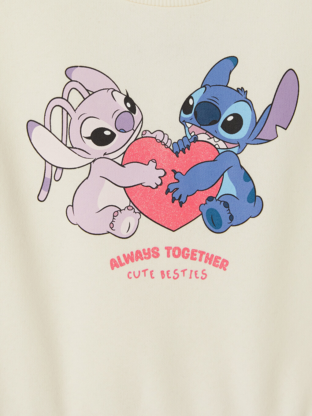Ekru Stitch Ve Angel Baskılı Kız Çocuk Tütü Elbise-1
