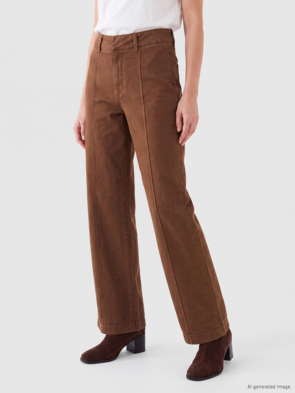 Weitbeinige Damenjeans-1