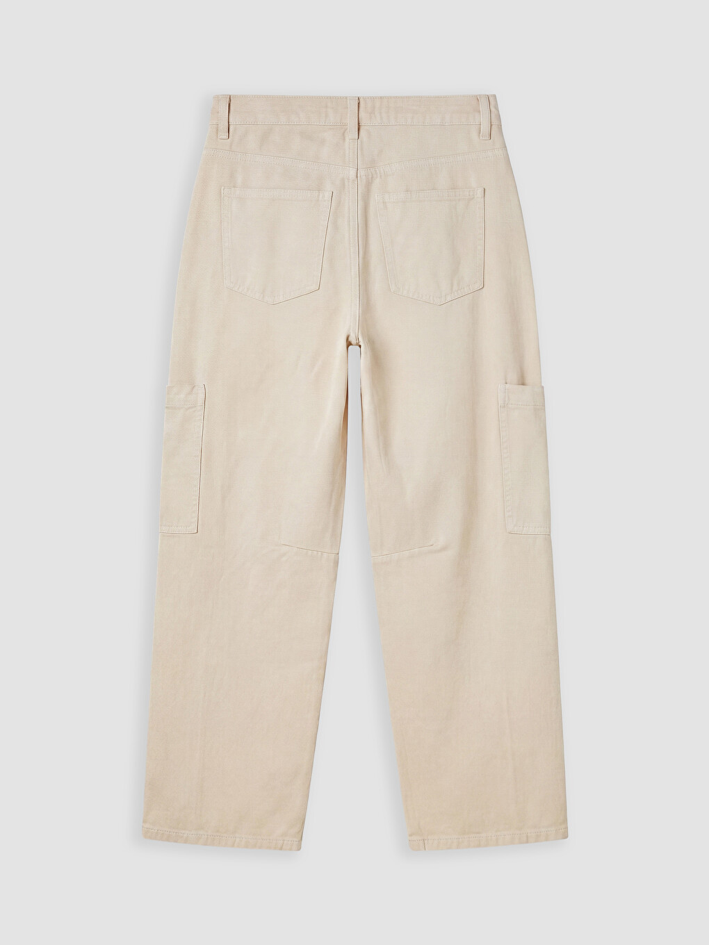 Baggy Fit Kargo Cepli Kadın Jean Pantolon-5