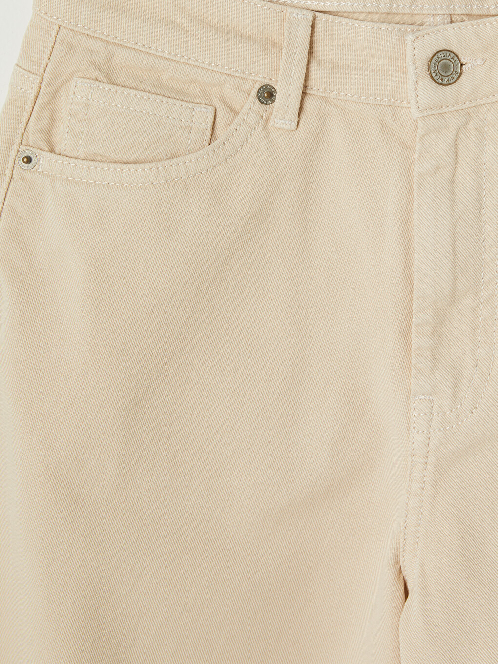 Baggy Fit Kargo Cepli Kadın Jean Pantolon-6