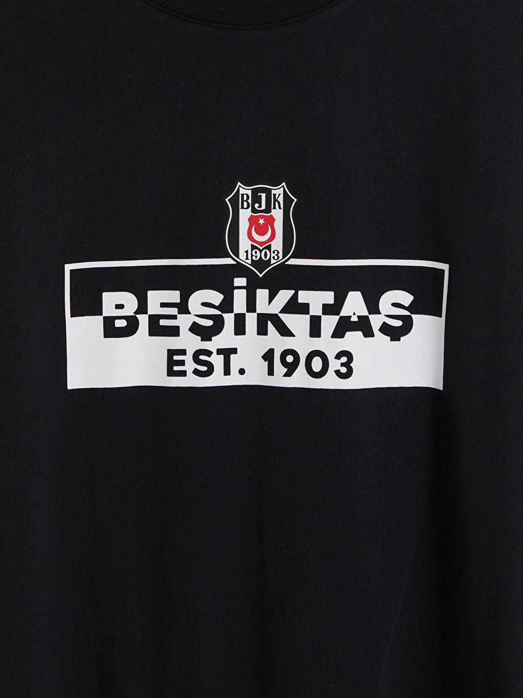 Siyah Regular Fit Beşiktaş Baskılı Erkek Pijama Takım-5