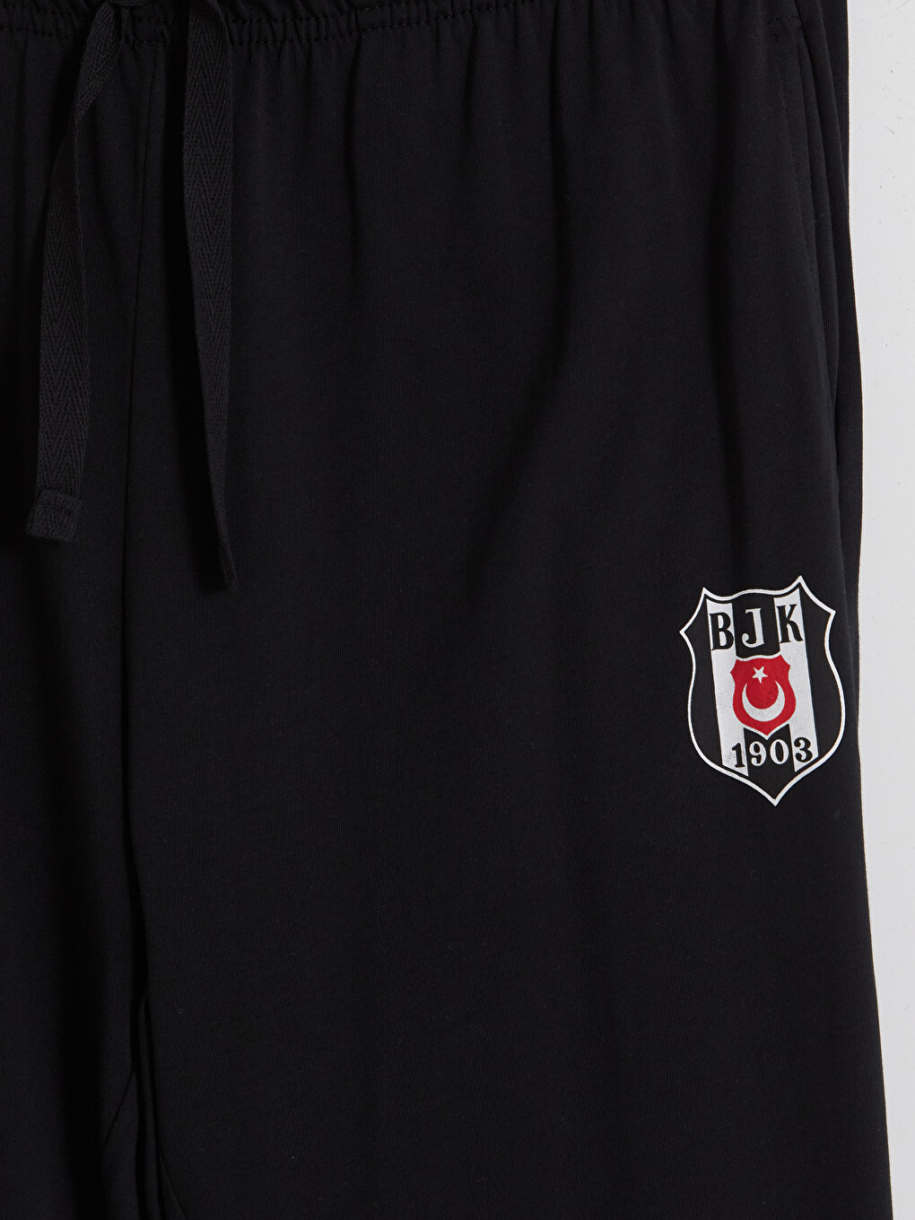 Siyah Regular Fit Beşiktaş Baskılı Erkek Pijama Takım-6