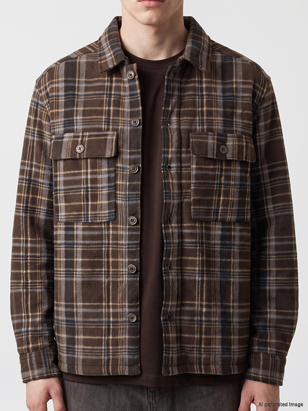 Man Brown Overshirt-2