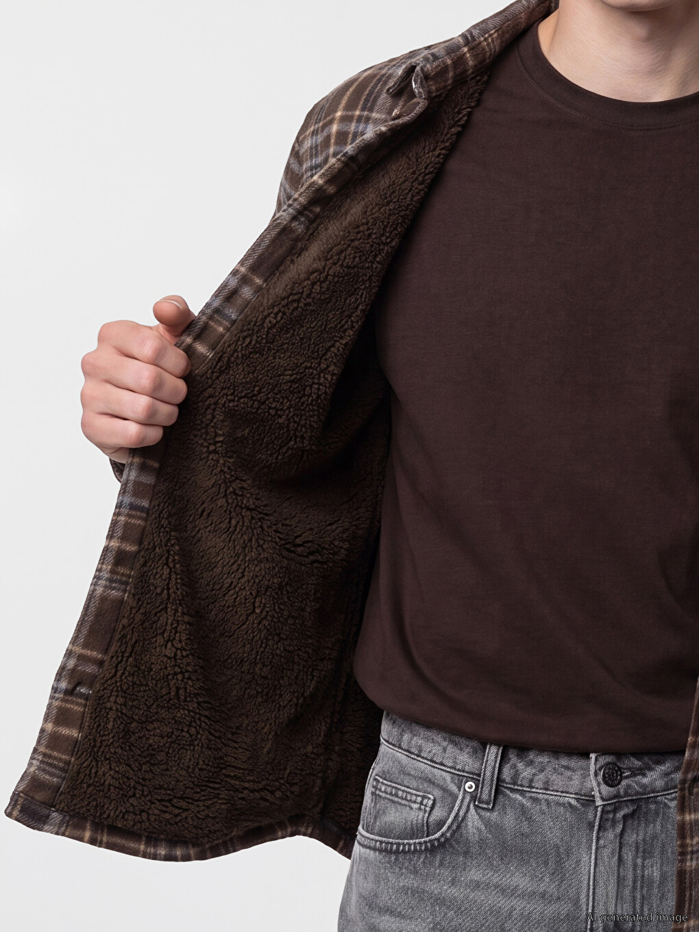 Man Brown Overshirt-3