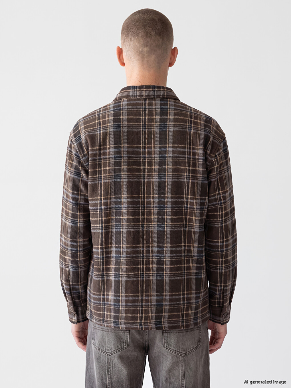 Man Brown Overshirt-4