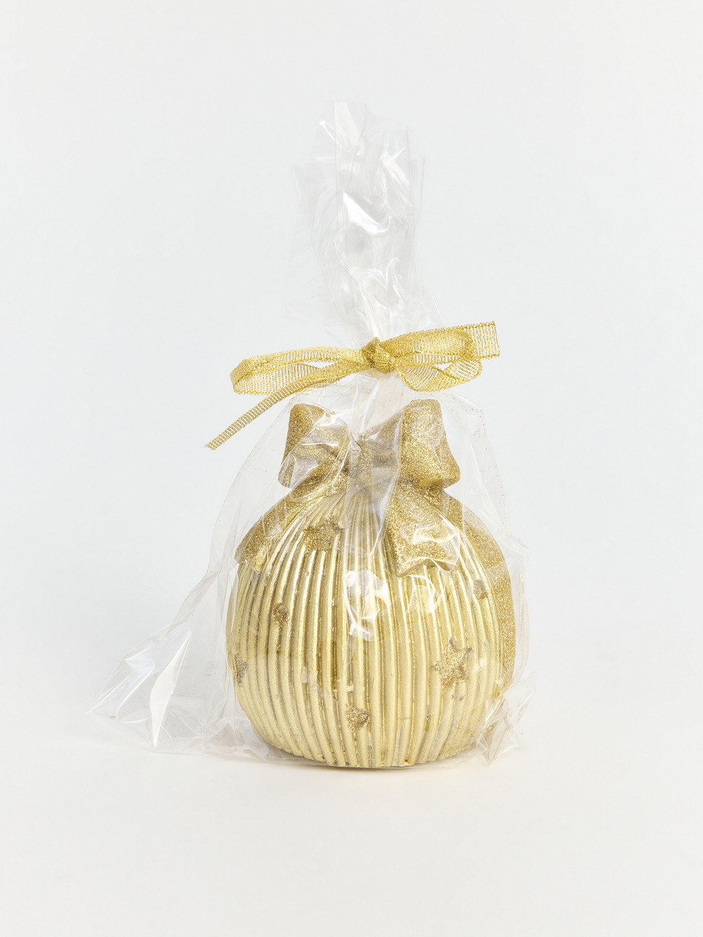 Star Patterned And Bow Detailed Decorative Candle-1