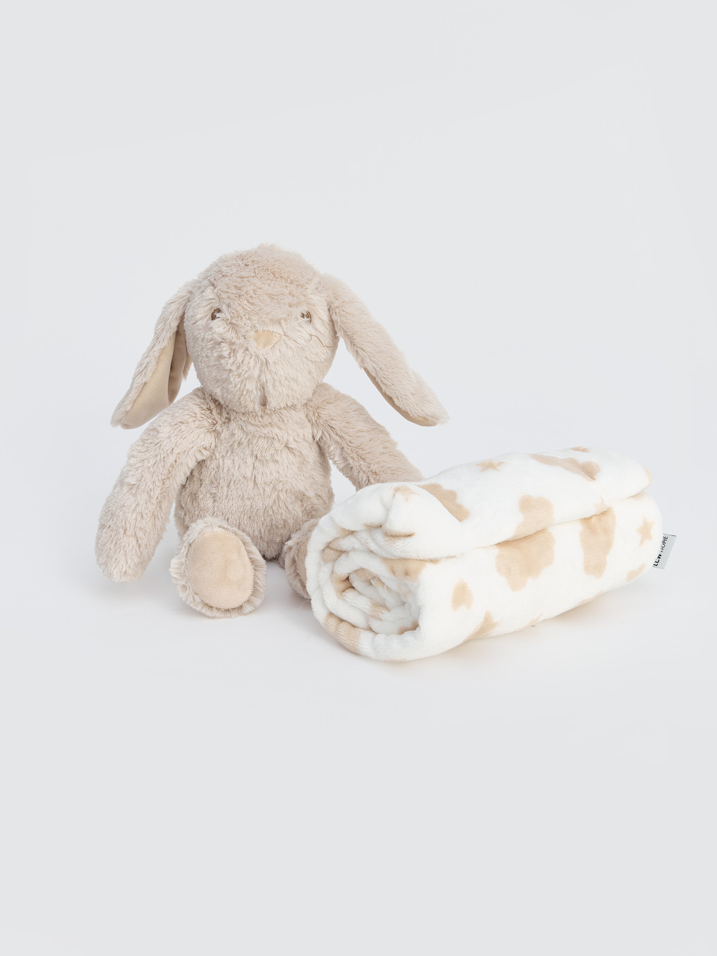 Blanket And Rabbit Figured Plush Baby Cushion-1