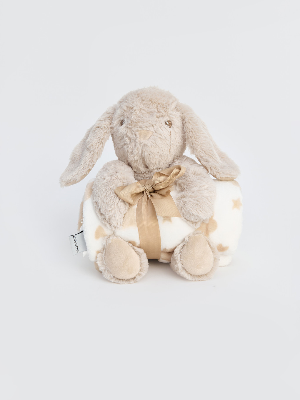 Blanket And Rabbit Figured Plush Baby Cushion-2
