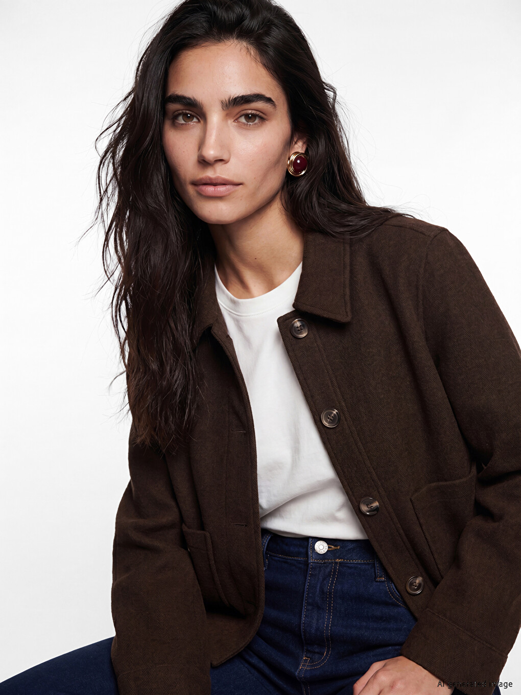 Shirt Collar Women's Jacket