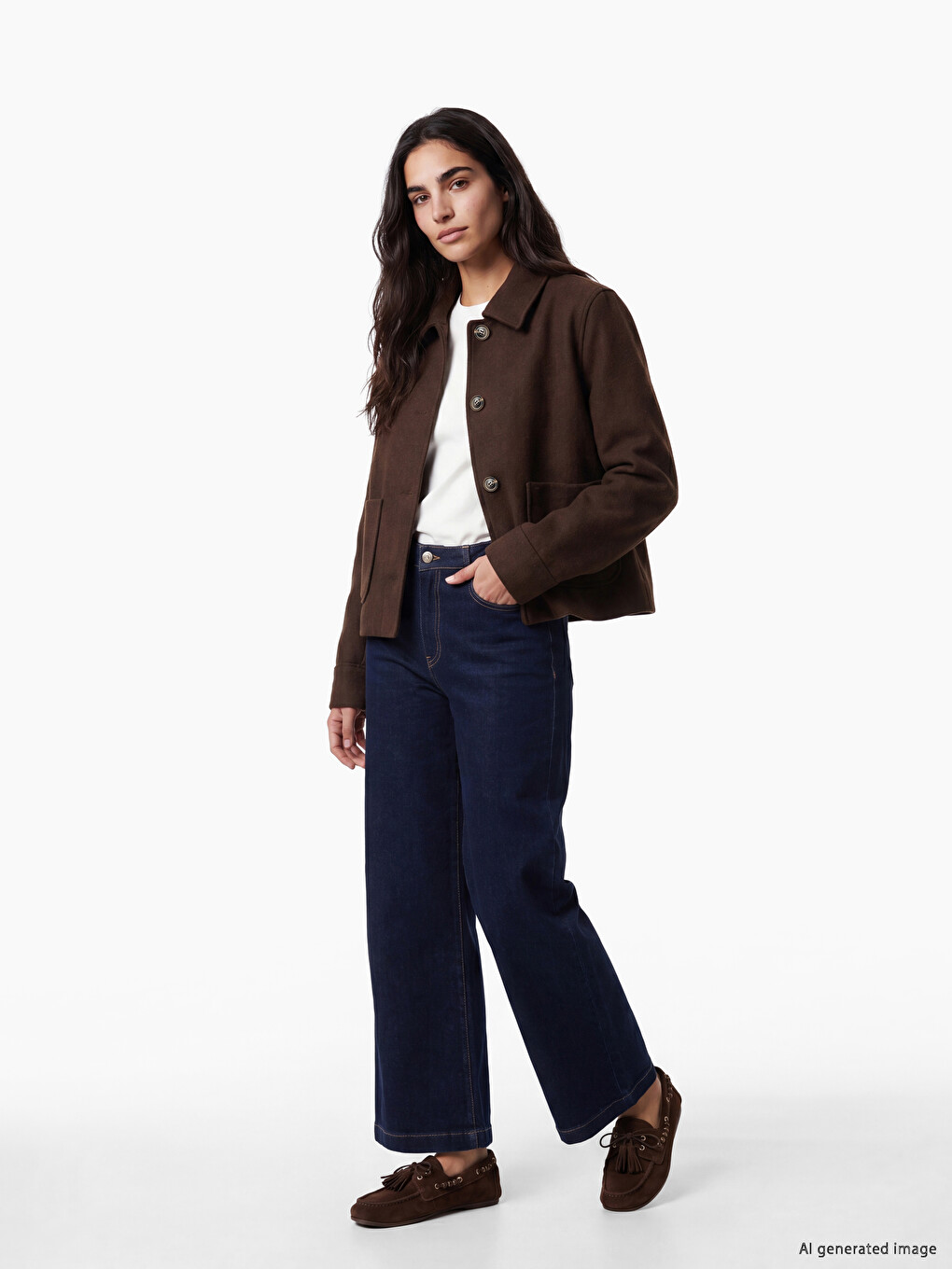 Shirt Collar Women's Jacket-1