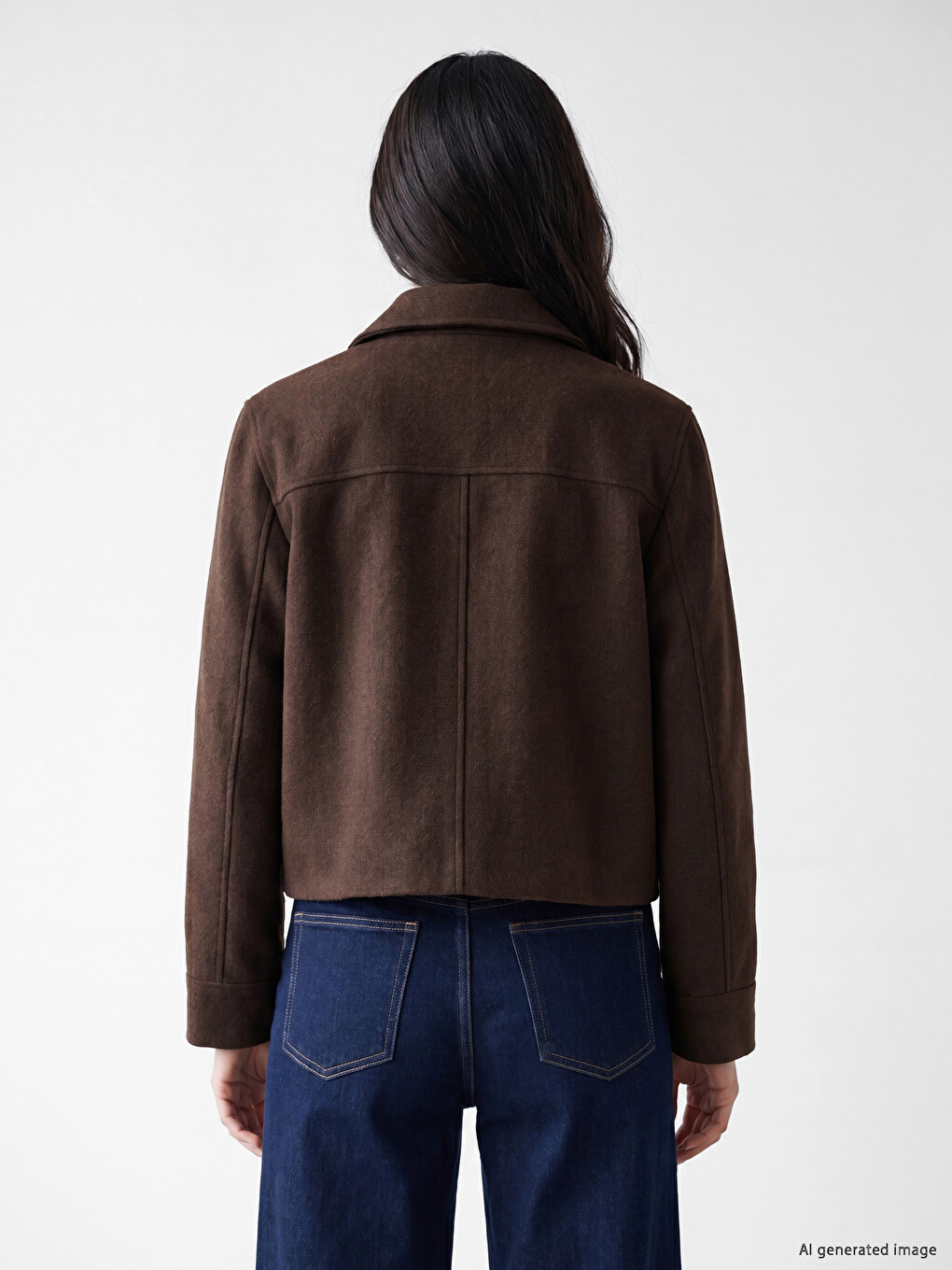 Shirt Collar Women's Jacket-3
