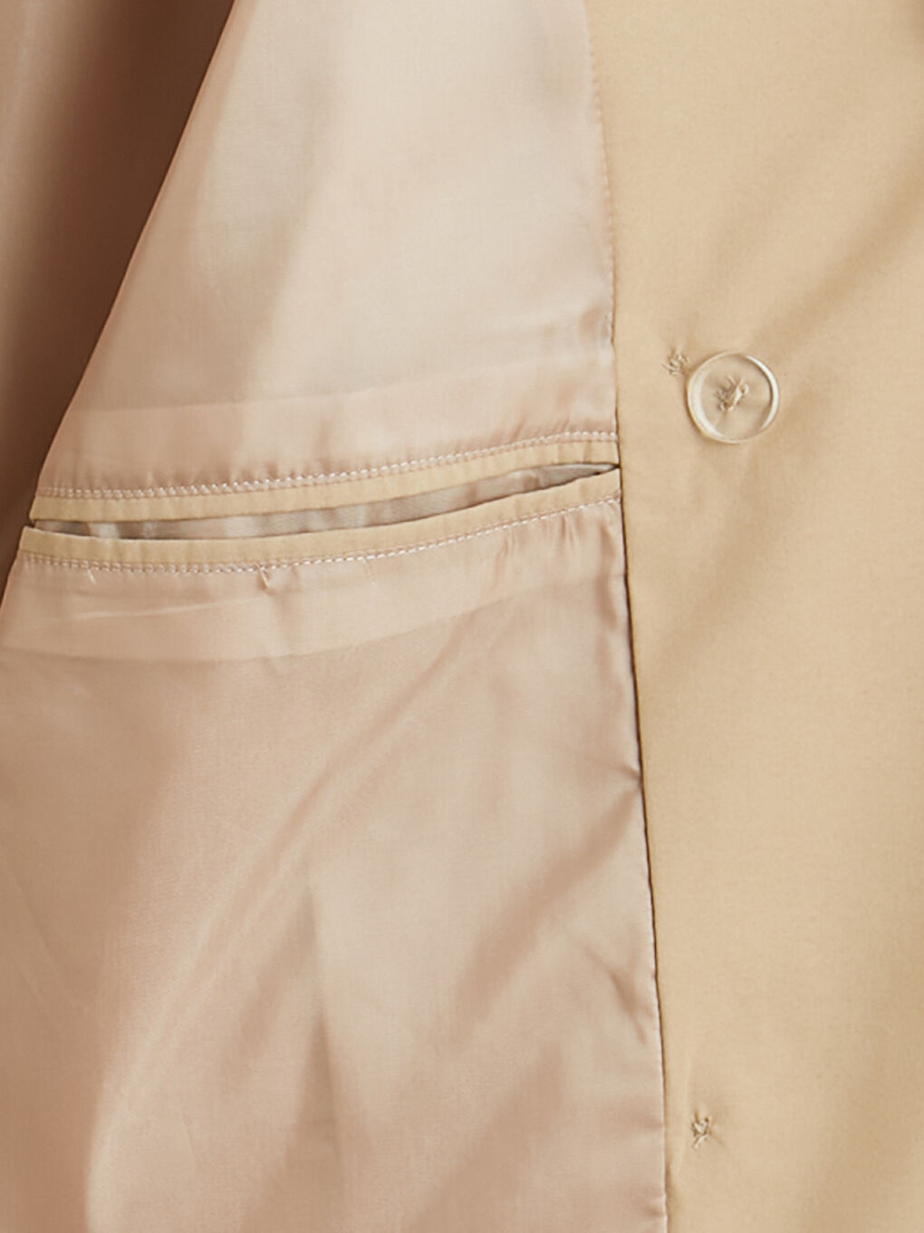 Bej Standart Kalıp Erkek Trençkot-7