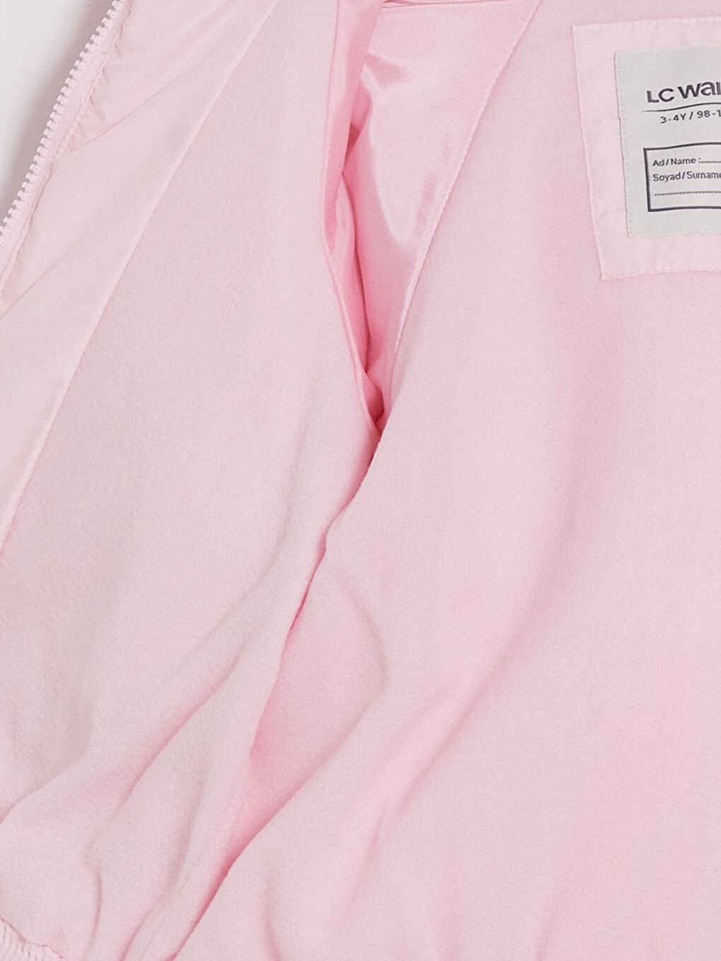 Pembe Kapüşonlu Kız Çocuk Mont-3