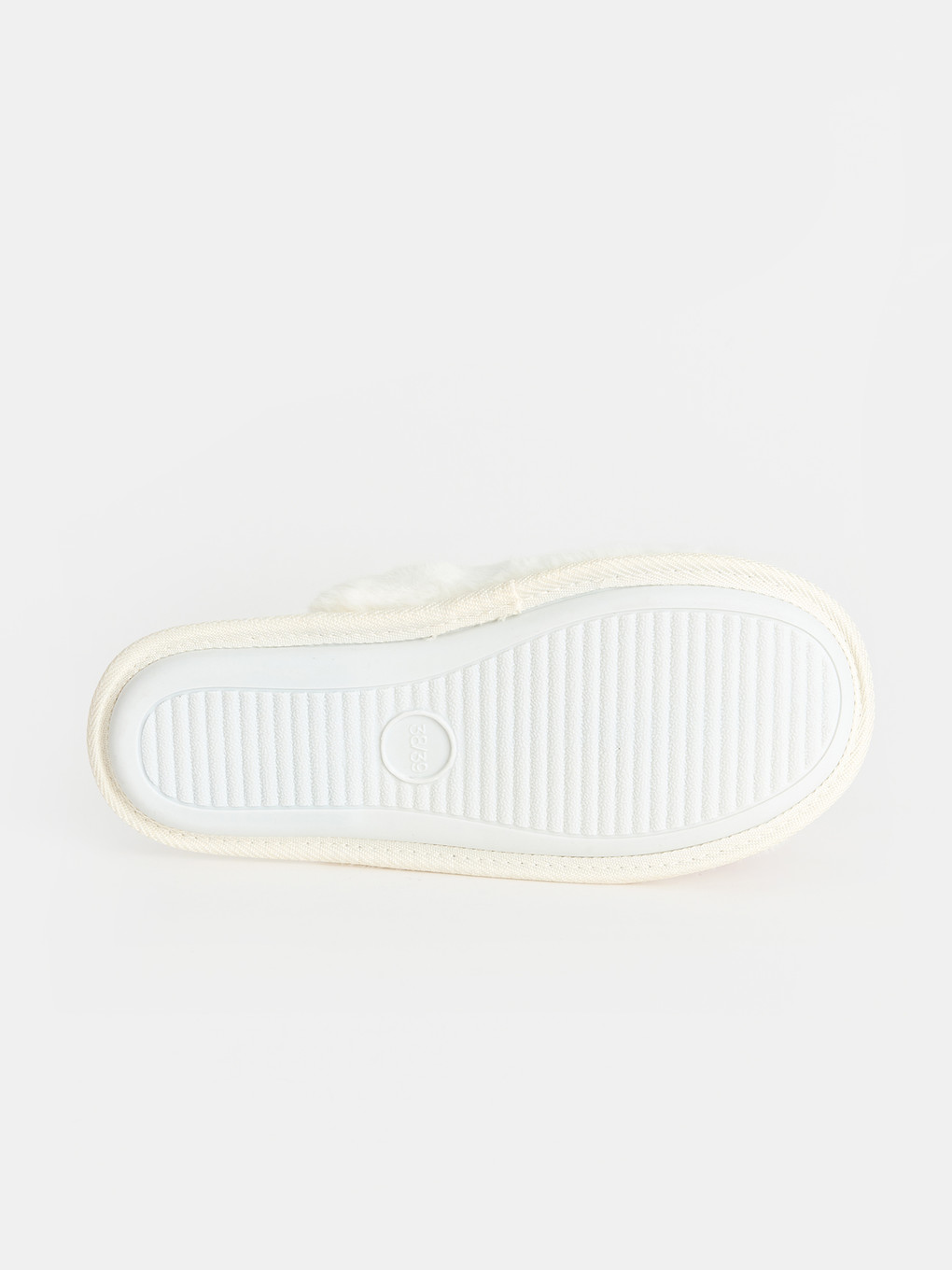 Woman White Home Slippers-3