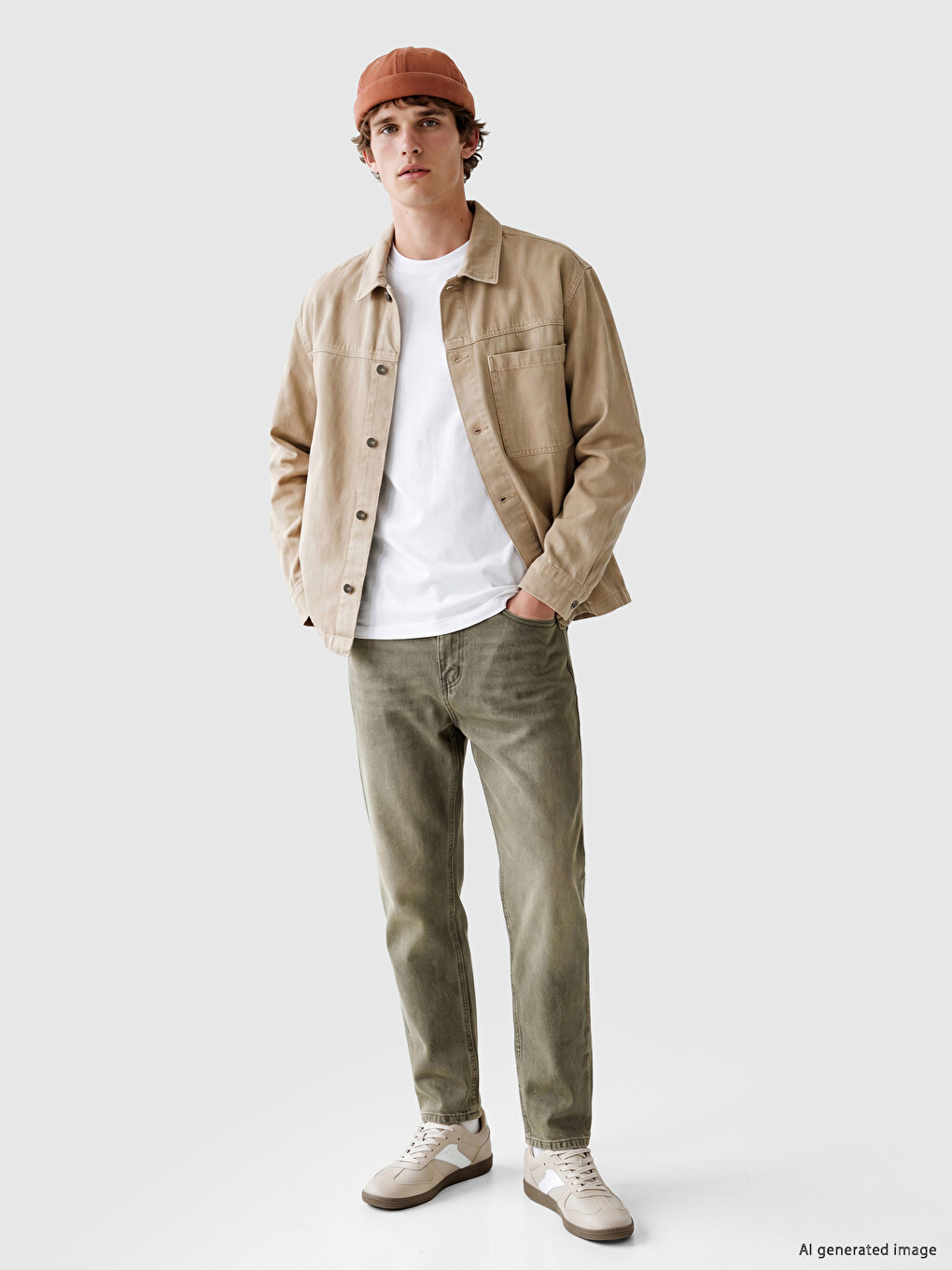 Relaxed Fit Men's Jean Shirt-1